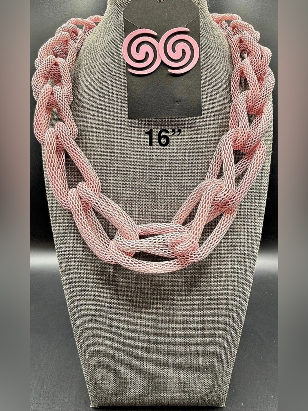 Pink Layered Statement Necklace